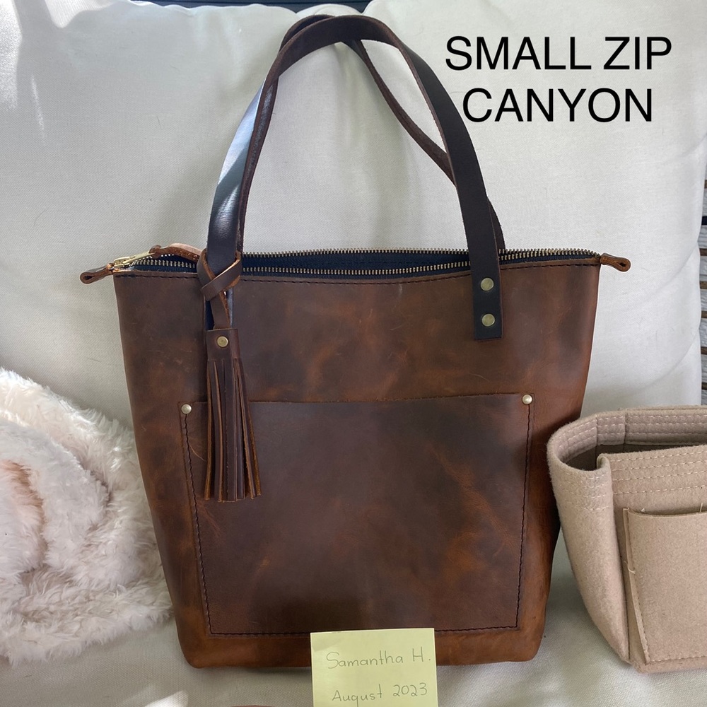 Portland Leather Goods Small Zip Canyon